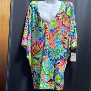Colorful Women's Swim Cover-Up